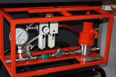 Banc hydraupneumatique multifluid