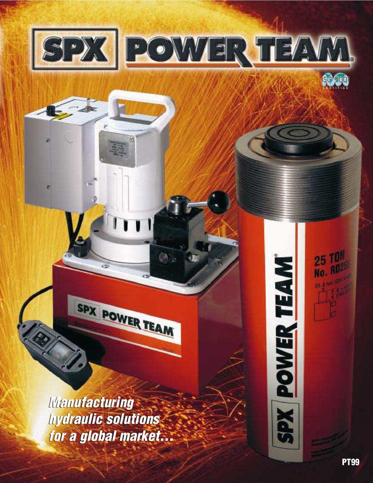 Catalogue SPX POWERTEAM PT99